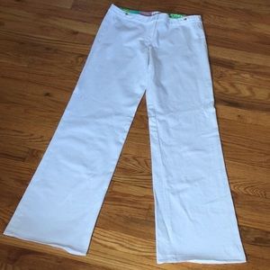 Milly white wide leg pants